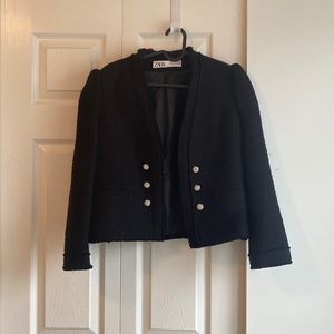 Zara all black blazer.